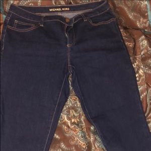 Michael Kors dark denim jeans.